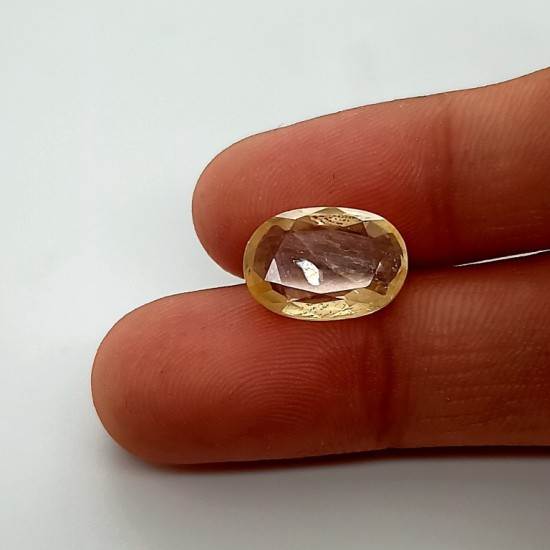 Yellow Sapphire (Pukhraj) 5.82 Ct gem quality